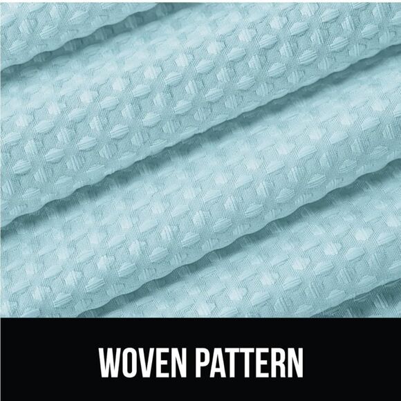 Gorilla Grip Waffle Shower Curtain, Thick Weighted Fabric, 72x78, Wrinkl… - Picture 3 of 8